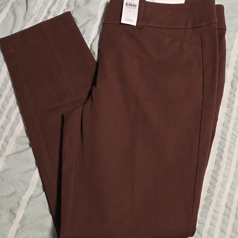 LOFT Women's Skinny Pants in Rich Brown